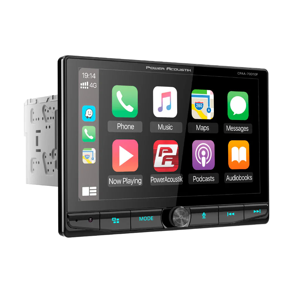 Power Acoustik CPAA-70D10F 10-Inch Floating DVD Multimedia Receiver with Apple CarPlay & Android Auto Power Acoustik
