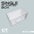 Single 10 Inch Ported Subwoofer Box Design CT Sounds