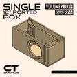 Single 12 Inch Ported Subwoofer Box Design CT Sounds