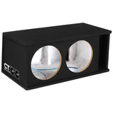 CT2X12 // Dual 12” Kerf Ported Universal Car Subwoofer Box CT Sounds