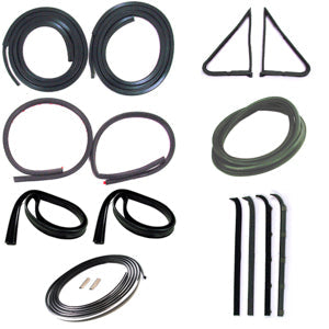 Precision Weatherstrip Kit w/Chrome Trim (1980-1986) Precision