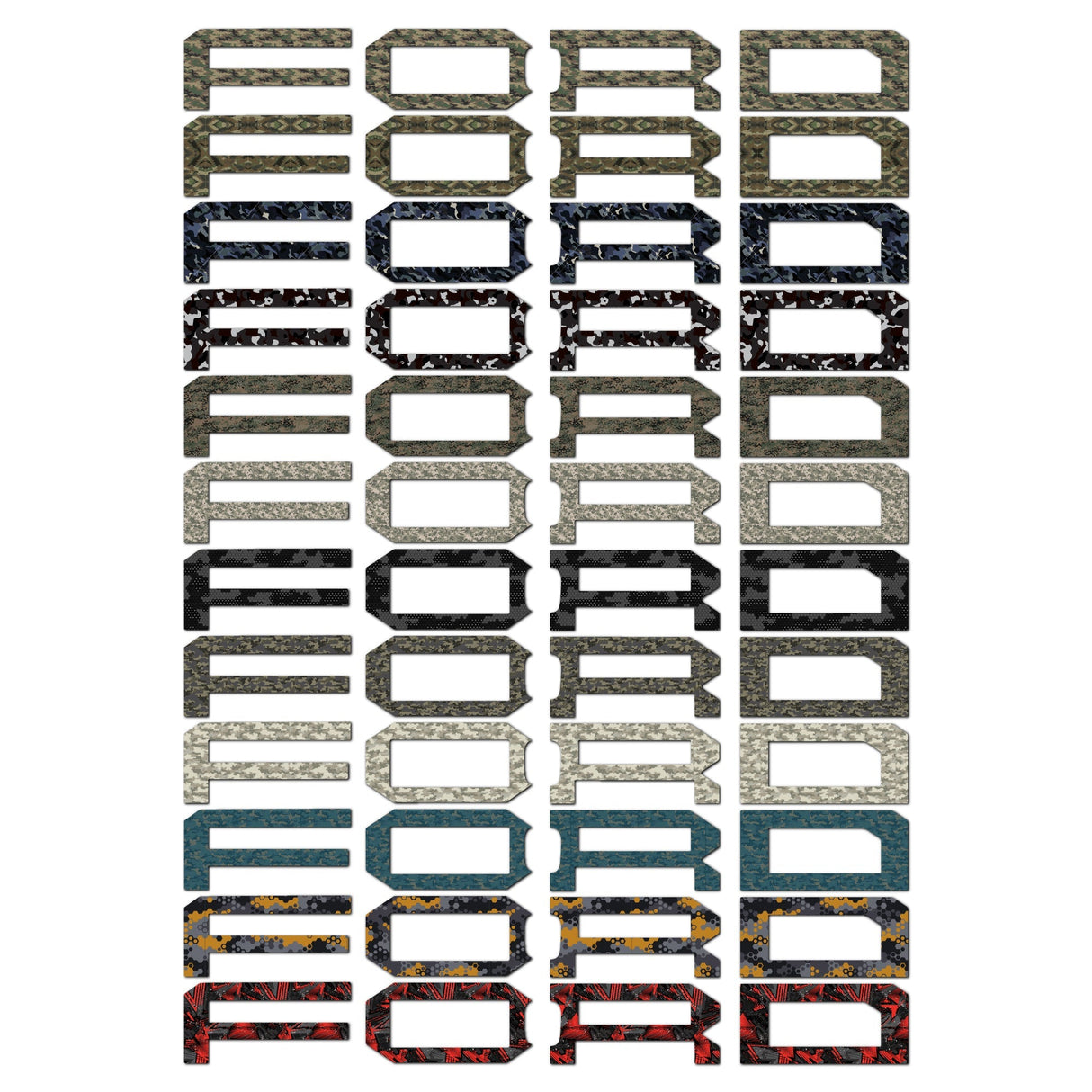 Vinyl Fox Vinyl Grille Letters| '22- Current Ford Bronco Raptor