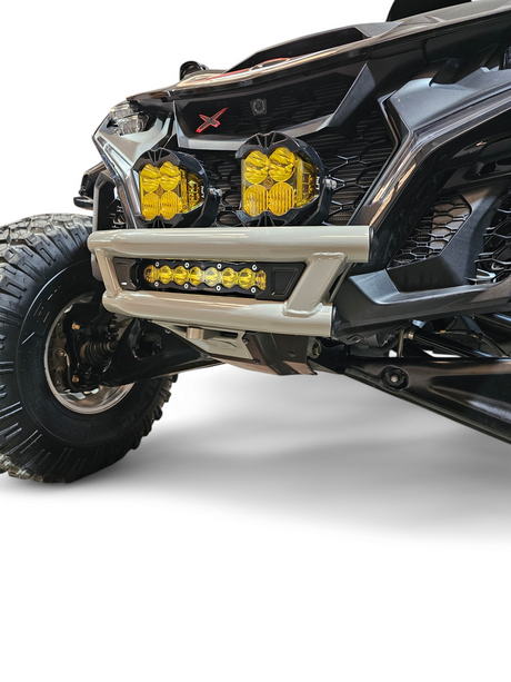 2024 + Can-Am Maverick R Amp front winch bumper www.elektricoffroad.com
