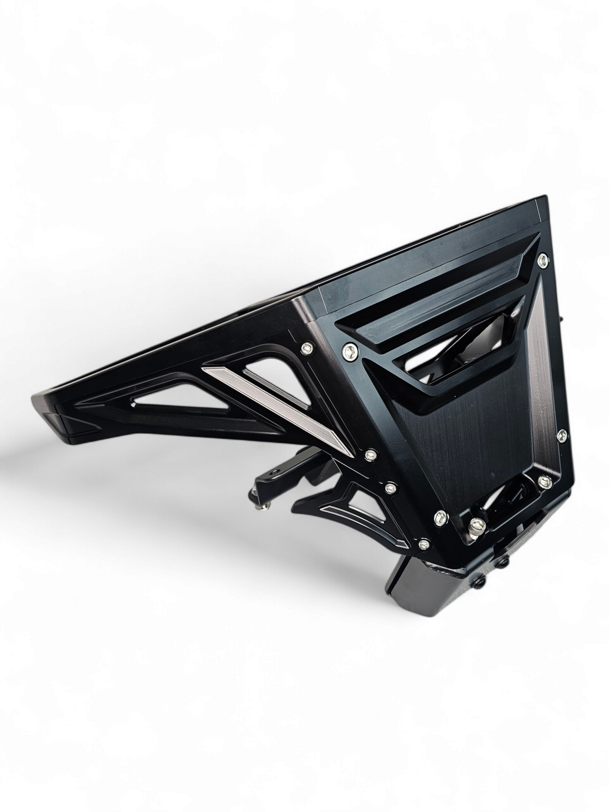 2017 to Current Can-Am X3 Maverick Machined Billet Front Winch Bumper (Black Anodize) www.elektricoffroad.com