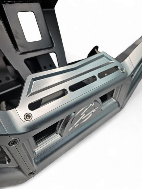 2017 to Current Can-Am X3 Maverick Machined Billet Front Winch Bumper (Clear Anodize) www.elektricoffroad.com