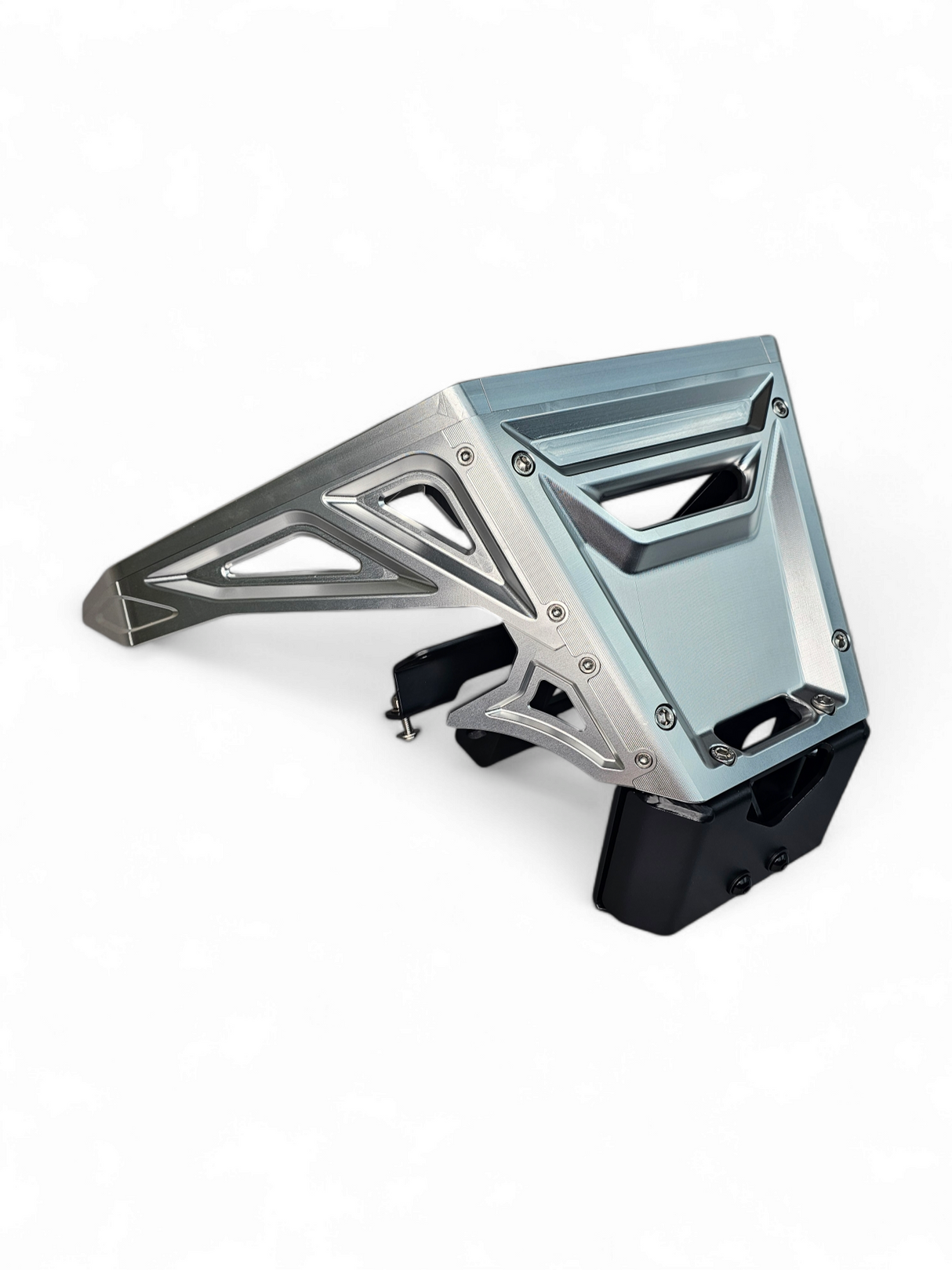 2017 to Current Can-Am X3 Maverick Machined Billet Front Winch Bumper (Clear Anodize) www.elektricoffroad.com