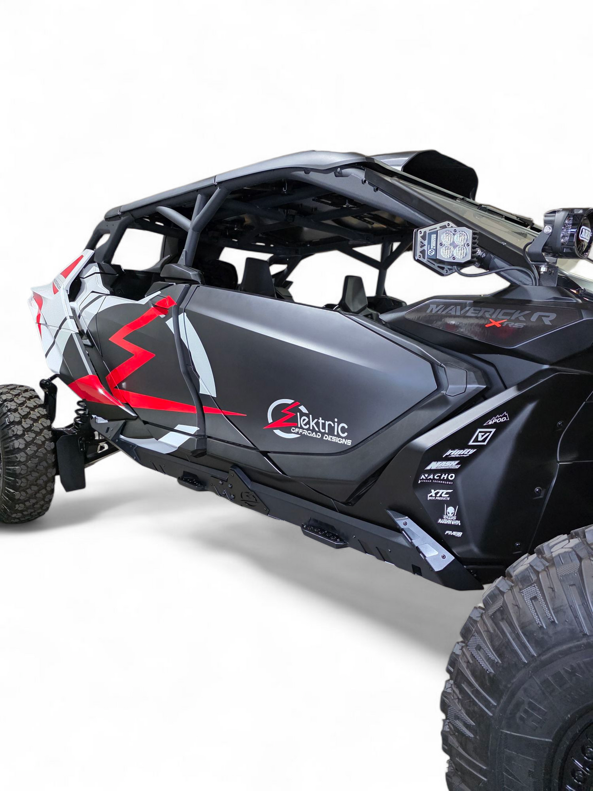 2024+ Can Am Maverick R Volt Rocker Steps 4 Seat www.elektricoffroad.com