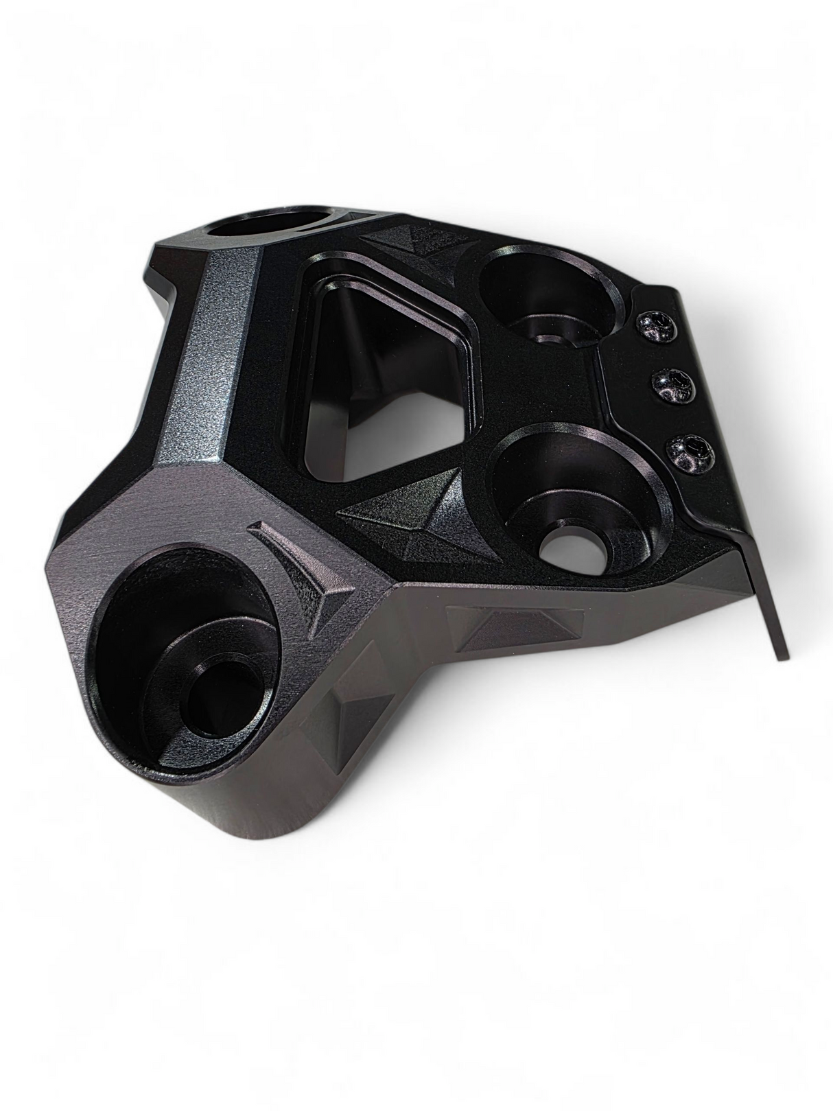 2024+ Can Am Maverick R Billet Radius Rod Plate (Black) www.elektricoffroad.com