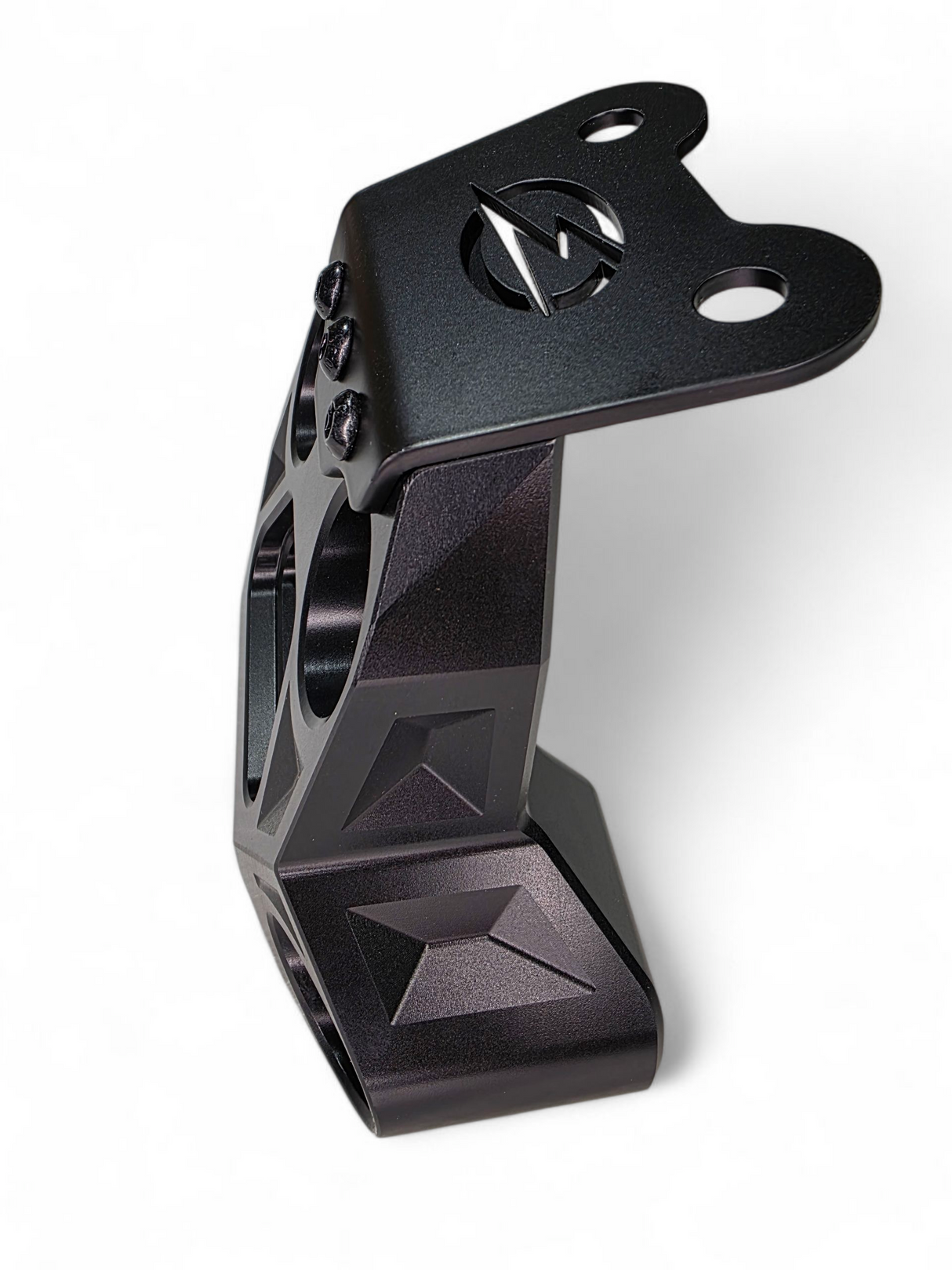 2024+ Can Am Maverick R Billet Radius Rod Plate (Black) www.elektricoffroad.com