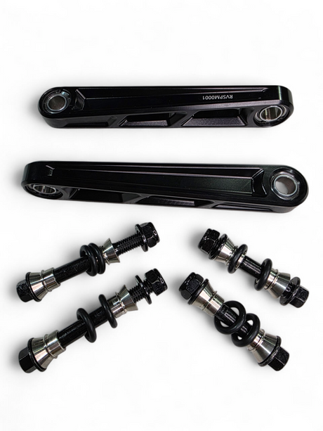 2024+ Can Am Maverick R Front Sway Bar Links Anodized Black www.elektricoffroad.com