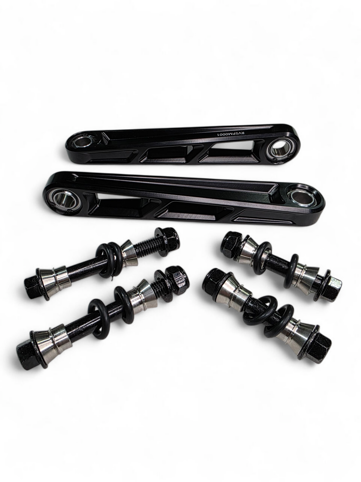 2024+ Can Am Maverick R Front Sway Bar Links Anodized Black www.elektricoffroad.com