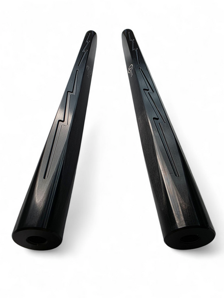 2017+ Can Am X3 Maverick Billet Tie Rods Anodized Black (RS 72" Model Only) www.elektricoffroad.com