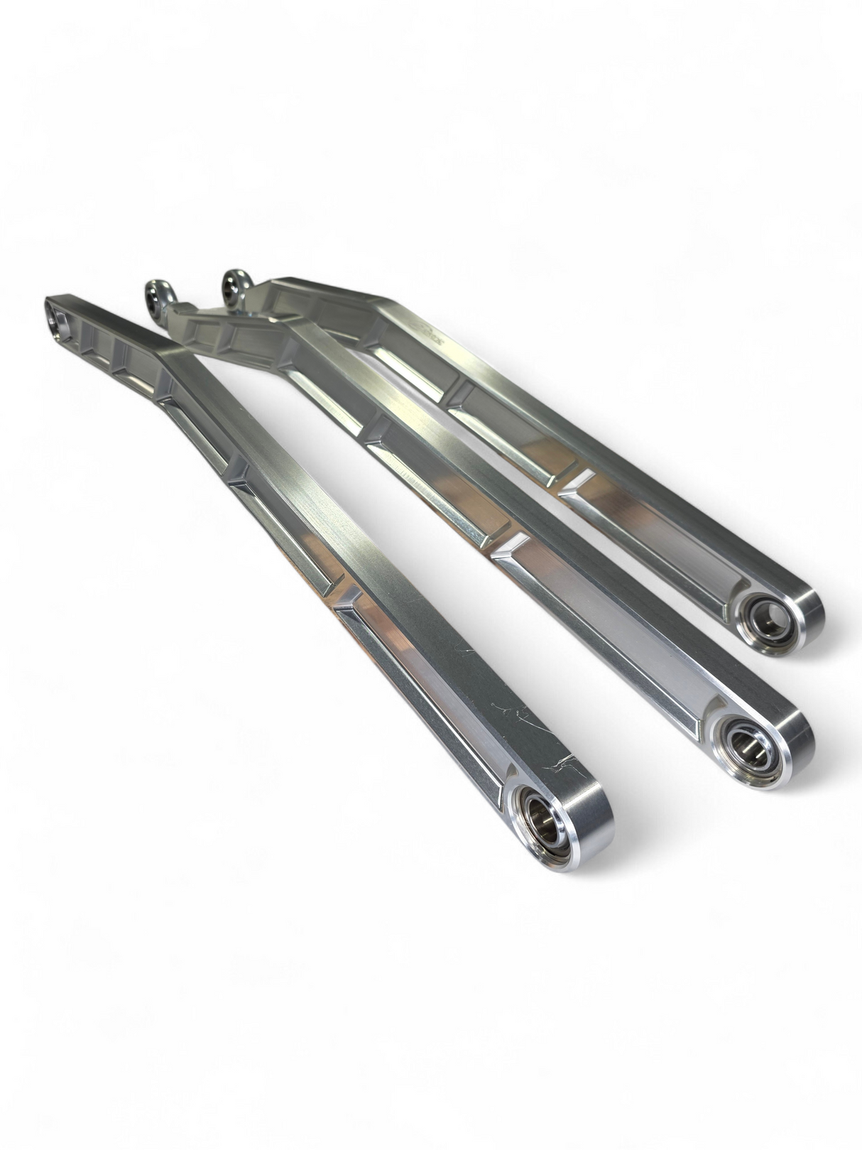 2017+ Can Am X3 Maverick Volt Billet Radius Rods Anodized Clear (RS 72" Model Only) www.elektricoffroad.com