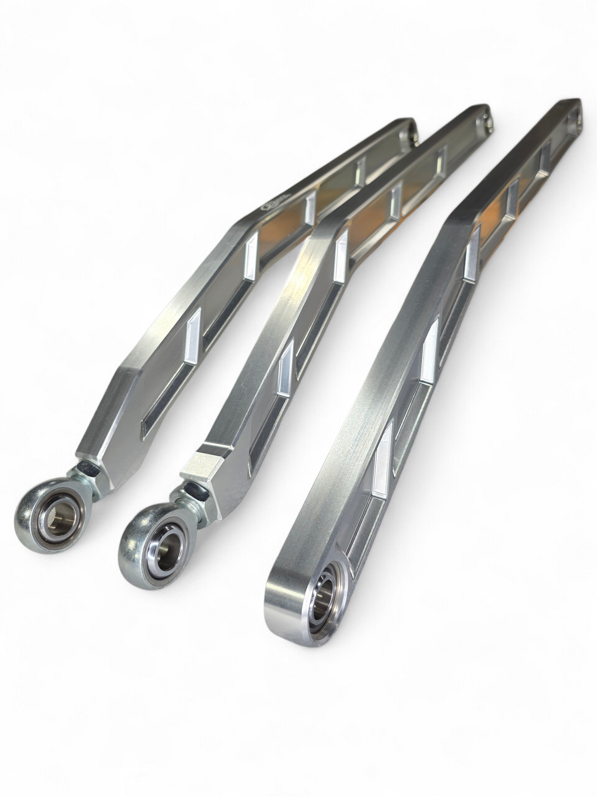 2017+ Can Am X3 Maverick Volt Billet Radius Rods Anodized Clear (RS 72" Model Only) www.elektricoffroad.com