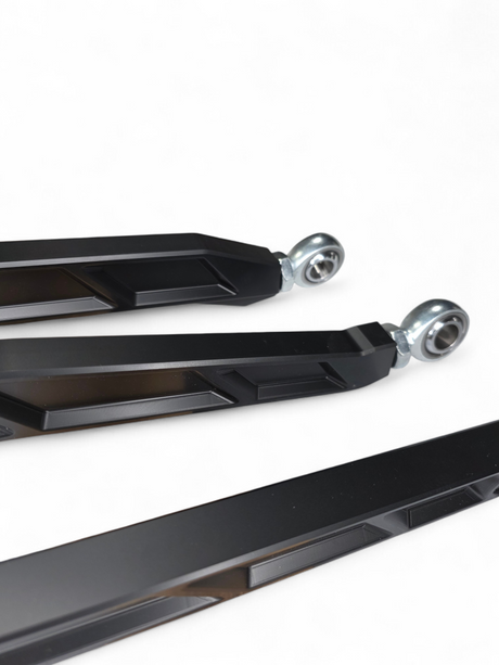 2017+ Can Am X3 Maverick Volt Billet Radius Rods Anodized Black (RS 72" Model Only) www.elektricoffroad.com