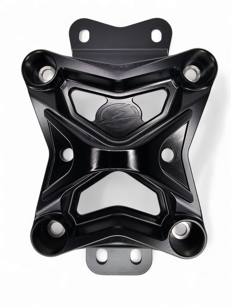 2022 to Current Can Am X3 10 Bolt Radius Rod Plate with Pull Hook (Black) www.elektricoffroad.com