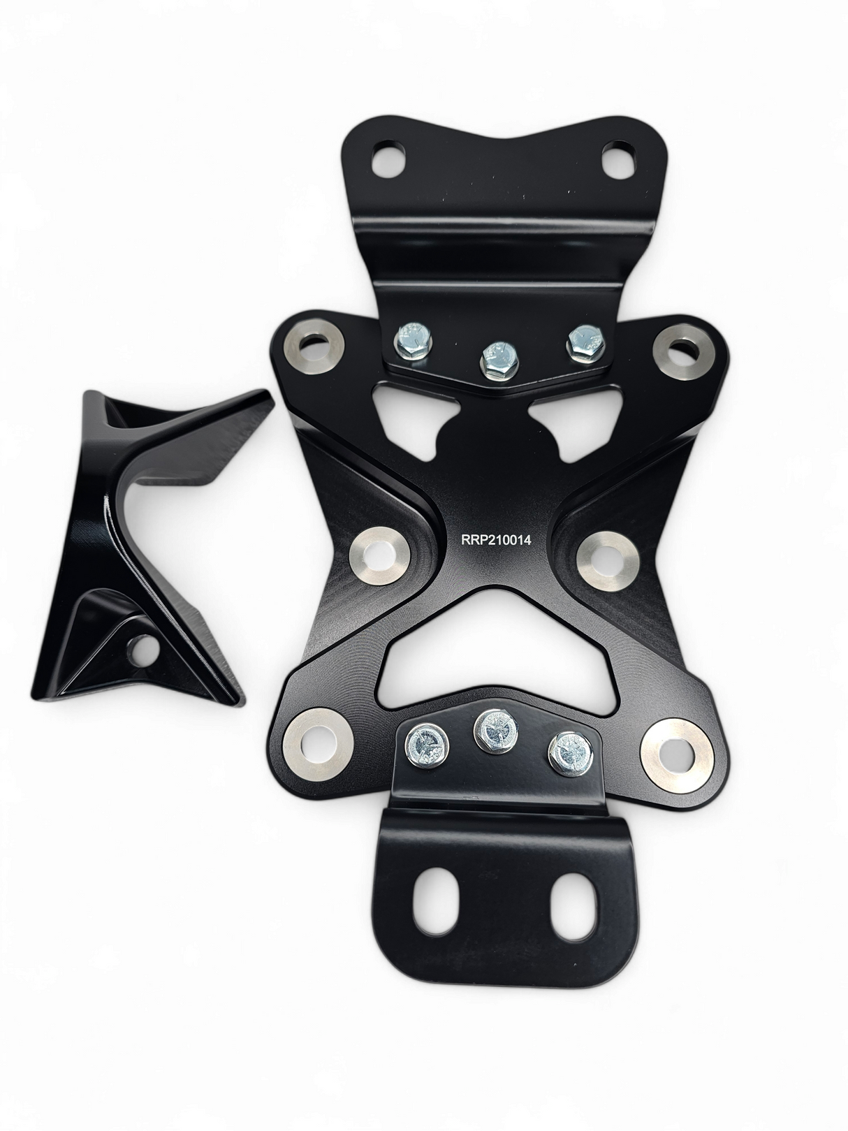 2022 to Current Can Am X3 10 Bolt Radius Rod Plate with Pull Hook (Black) www.elektricoffroad.com