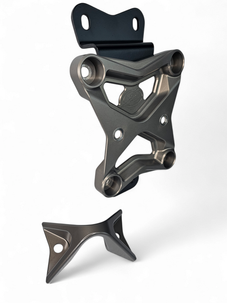 2022 to Current Can Am X3 10 Bolt Radius Rod Plate with Pull Hook (Gun Metal) www.elektricoffroad.com