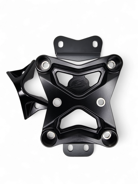2022 to Current Can Am X3 10 Bolt Radius Rod Plate with Pull Hook (Black) www.elektricoffroad.com