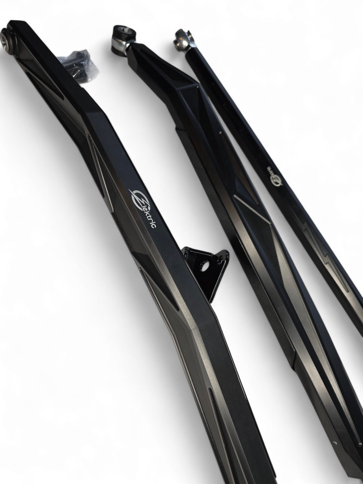 2024+ Can Am Maverick R High Clearance Adjustable Radius Rods (Anodized Black) www.elektricoffroad.com