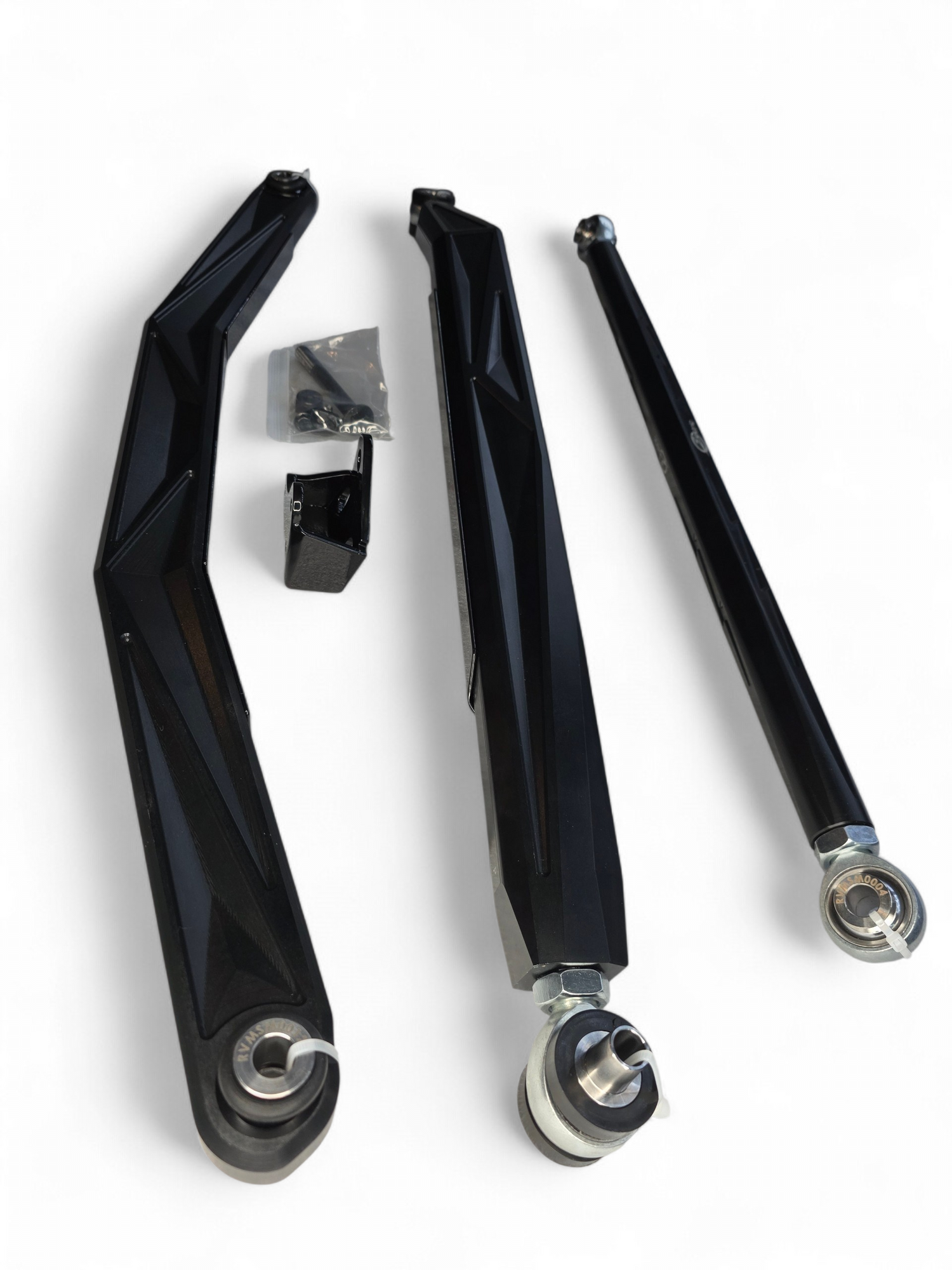 2024+ Can Am Maverick R High Clearance Adjustable Radius Rods (Anodized Black) www.elektricoffroad.com