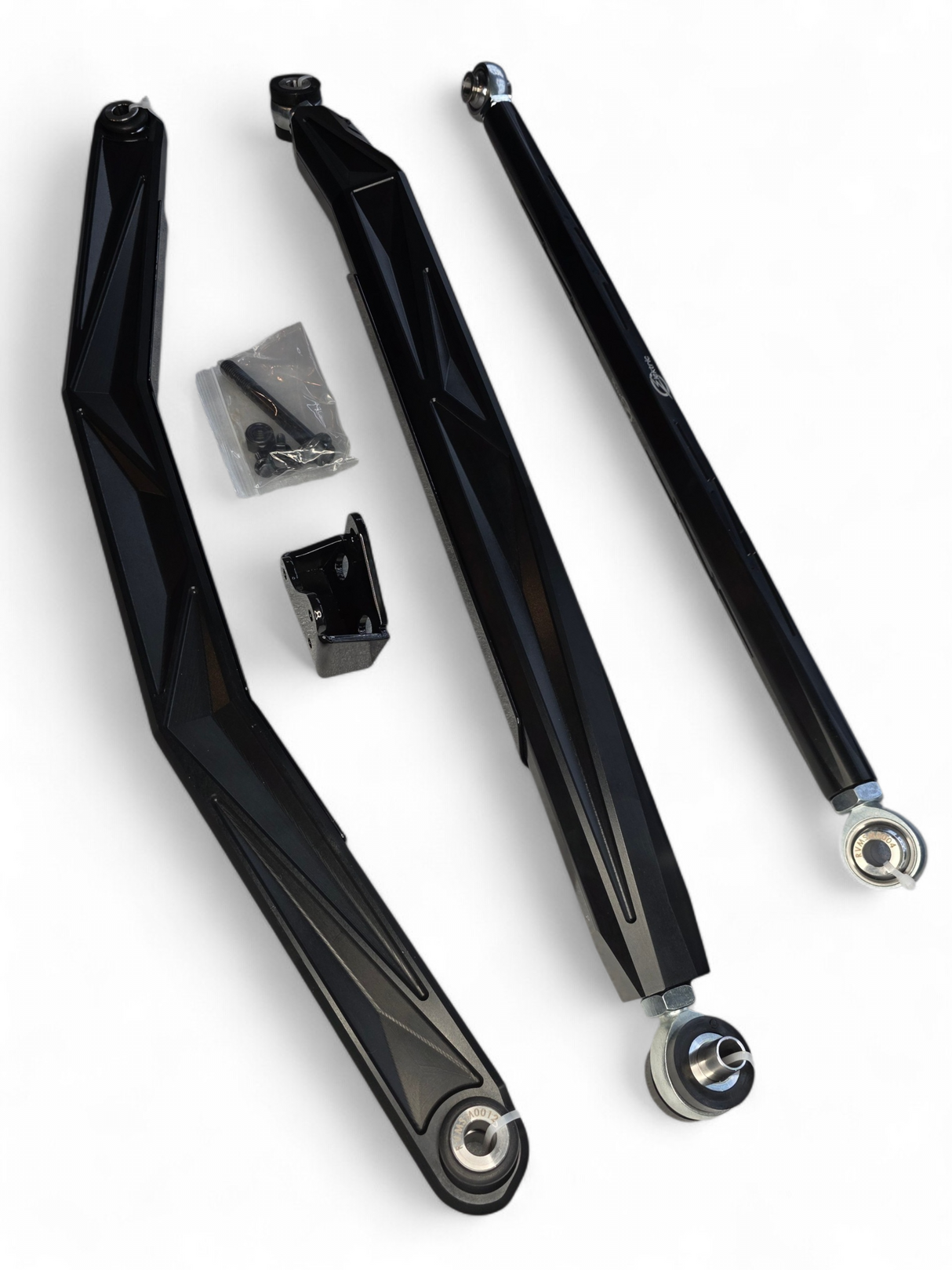 2024+ Can Am Maverick R High Clearance Adjustable Radius Rods (Anodized Black) www.elektricoffroad.com