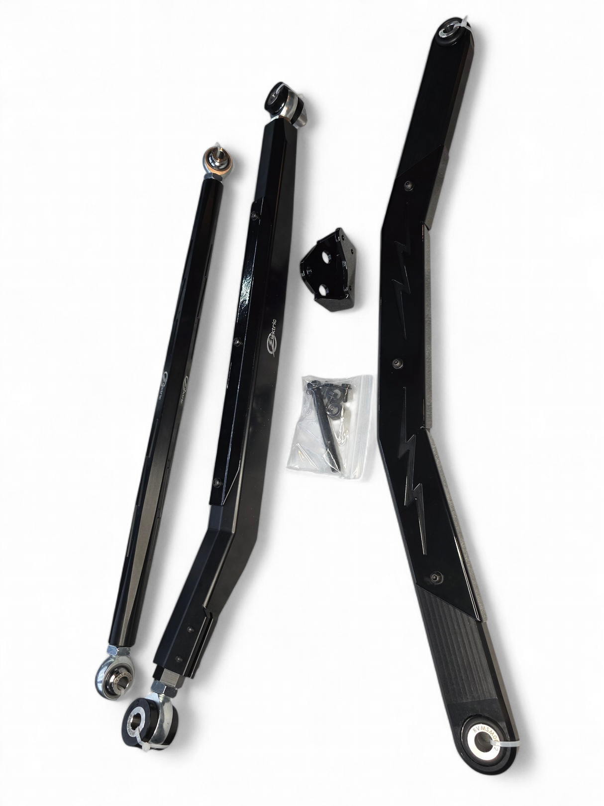 2024+ Can Am Maverick R High Clearance Adjustable Radius Rods (Anodized Black) www.elektricoffroad.com