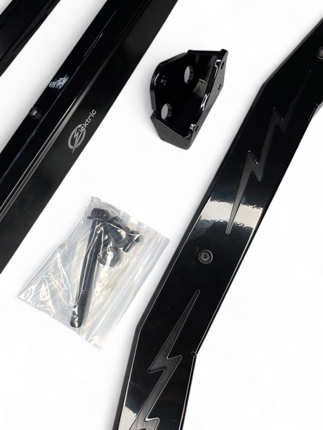 2024+ Can Am Maverick R High Clearance Adjustable Radius Rods (Anodized Black) www.elektricoffroad.com