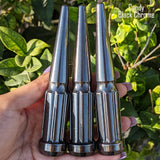 32 Pc 14x1.5 7-Spline Spike Lug Nuts 4.5" Tall - Powder Coated + Key Socket