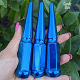 32 Pc 14x1.5 Spike Lug Nuts 4.5" Tall - Powder Coated - Various Colors