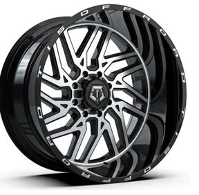 TIS 544MB Wheel 22x12 6x135 6x5.5 (6x139.7) Gloss Black Machined -44 MM Platinum High Performance Solutions, LLC.