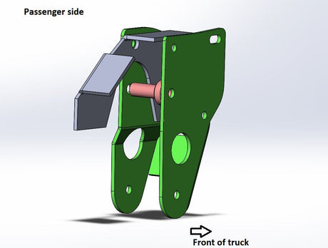 2" Front Shackle Reversal (OBS Spring) - 1985-1991 Ford F-Series Sky's Offroad Design