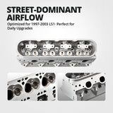 Cast Aluminum Cylinder Head for LS1 Engines (Angled Plug) – Fits 1997-2003 Chevrolet LS1 Flashark