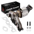 Catalytic Converter Kit for 2013-2016 Hyundai Santa Fe Sport & Kia Sorento L4 2.4L-Direct Fit，E.P.A. Compliant Flashark