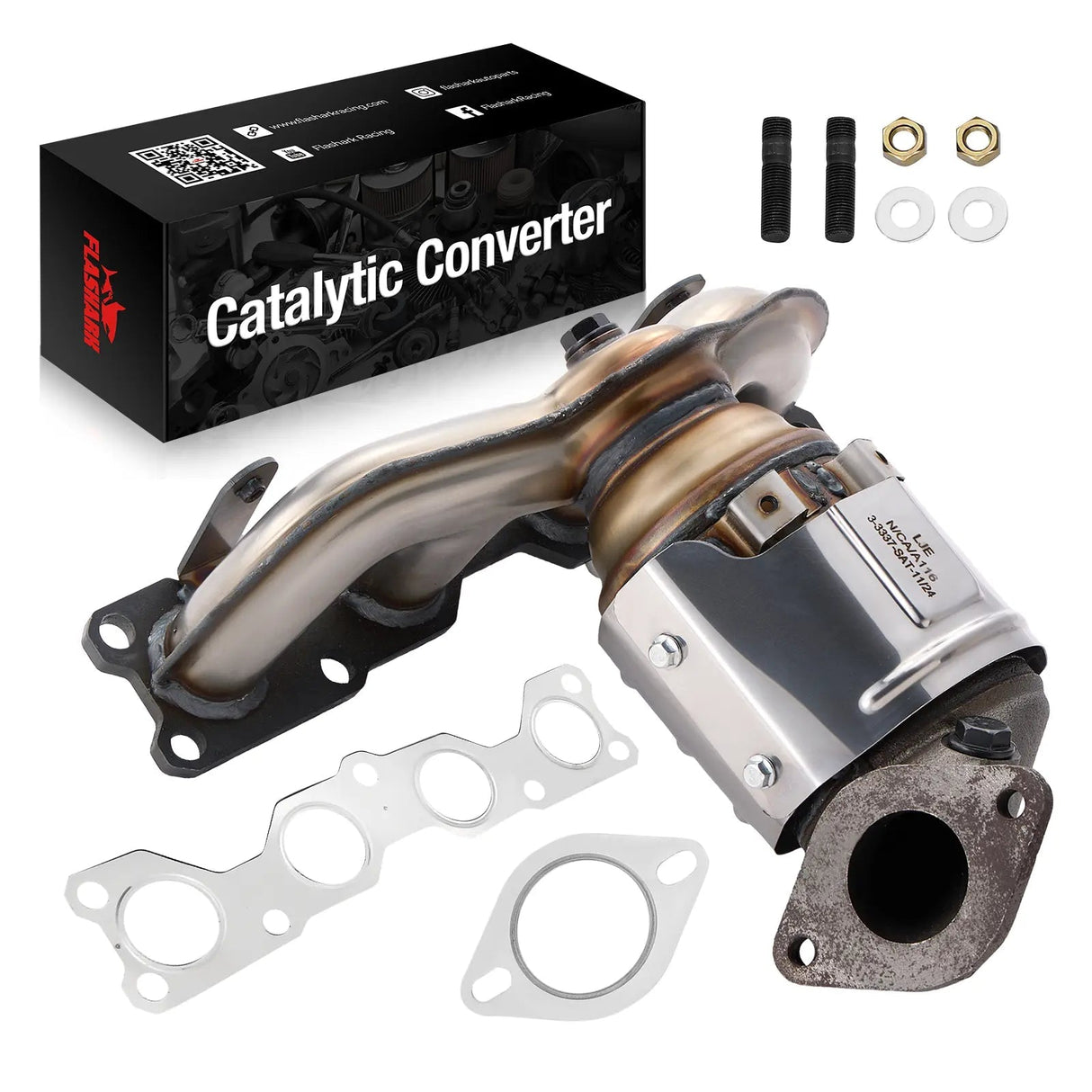 Exhaust Manifold Catalytic Converter For 2009-2016 Kia Optima/Forte/Magentis/Rondo Hyundai Sonata L4 2.0L 2.4L Flashark