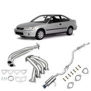 Honda Civic DX/LX 1992–2000 Exhaust Kit | Header + Catback Flashark