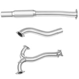 Catback Exhaust System 4" Quad Muffler Tip w Polished Tip for 2015-2022 Subaru WRX / STI Flashark