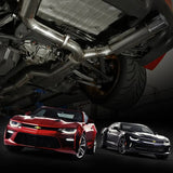Catback Exhaust System For 2010-2015 Chevy Camaro 6.2L V8 Automatic (L99) 3" Dual Flashark