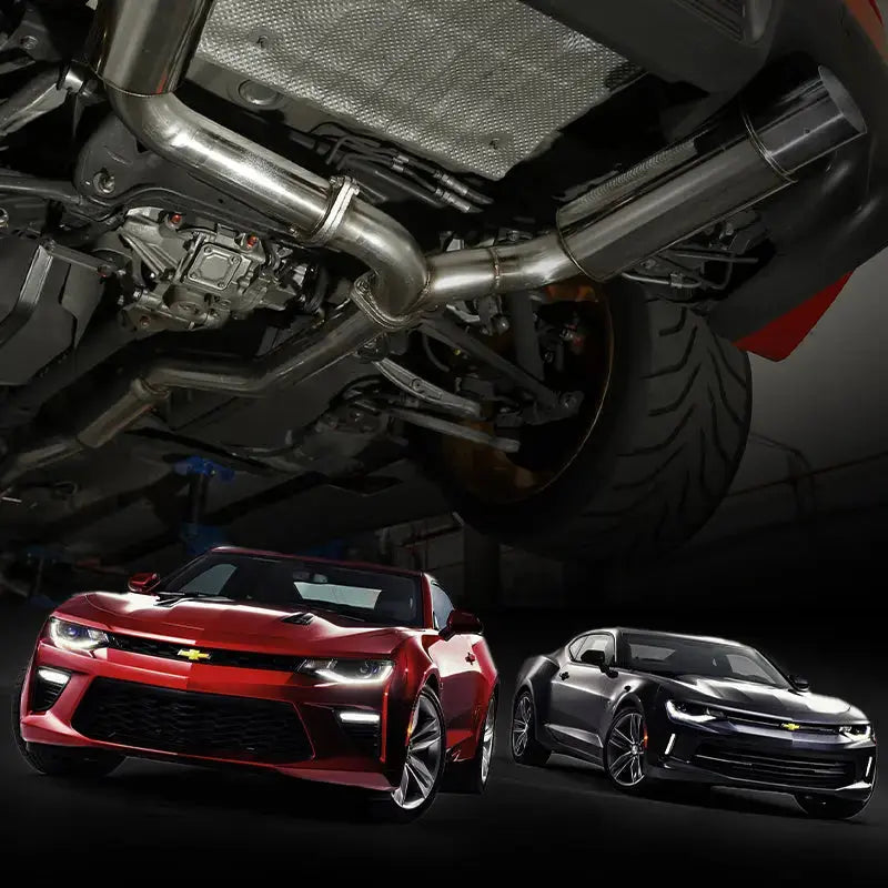 Catback Exhaust System For 2010-2015 Chevy Camaro 6.2L V8 Automatic (L99) 3" Dual