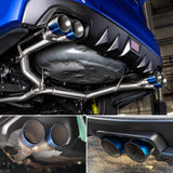 Catback Exhaust & Axle Back for 2015-2021 Subaru WRX / WRX STI | 4" Quad Muffler Tips | N1 Style Burnt Tip