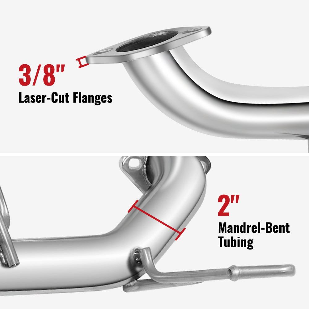 Catback Exhaust & Axle Back for 2015-2021 Subaru WRX / WRX STI | 4" Quad Muffler Tips | N1 Style Burnt Tip