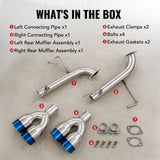 Catback Exhaust & Axle Back for 2015-2021 Subaru WRX / WRX STI | 4" Quad Muffler Tips | N1 Style Burnt Tip