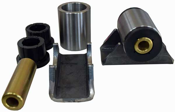 Heavy Duty Centered Shackle Hanger Pair (2.5" Wide Springs)