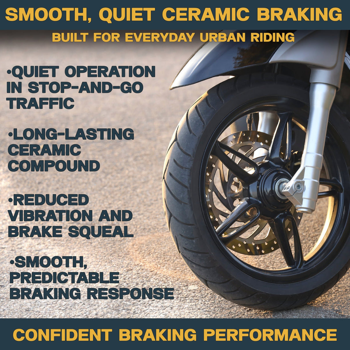 Yamaha Zuma 125 2016-2026 Ceramic Brake Pad Set Traild
