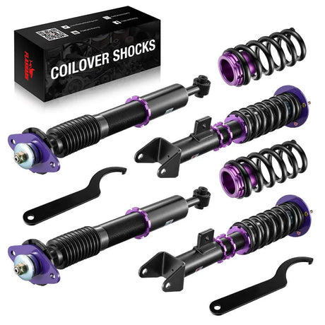 For 2011-2022 Dodge Charger / Challenger RWD Coilover Shock Absorbers Struts 4PCS Flashark