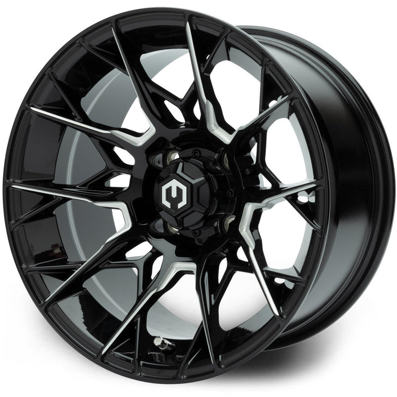 MODZ® Chaos 14x7 | -25 Offset Glossy Black with Ball Mill