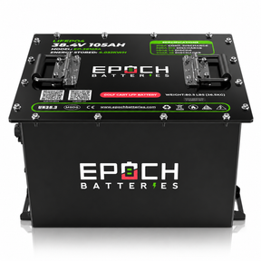Epoch Batteries 36V 105Ah LiFePO4 Golf Cart Battery Complete Kit