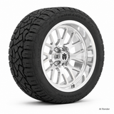 Empire 15" Knight K4 Chrome Wheel & X Comp Golf X/T Tire Package