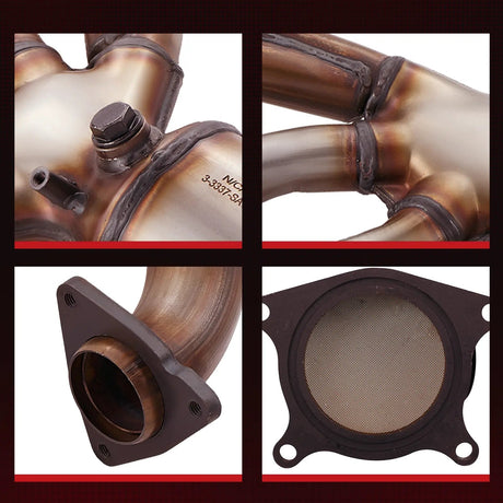 Exhaust Manifold Catalytic Converter For 2004-2012 Chevy Colorado, GMC Canyon, Hummer H3, Isuzu i-350/i-370 L5 3.5L 3.7L Flashark