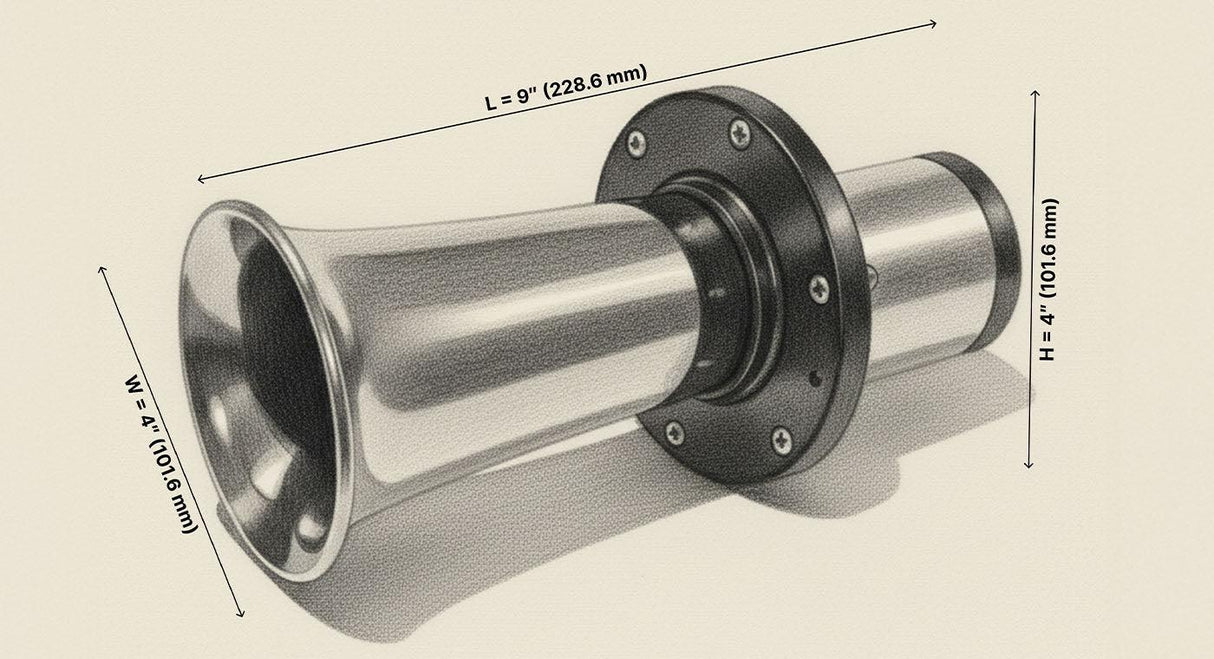 Chrome Motor-Driven Oogah/Klaxon Horn HornBlasters